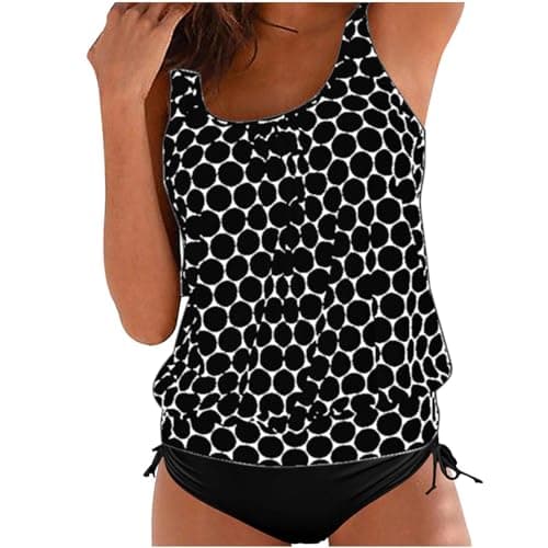 YNCSZEC Women's Tummy Control Tankini Bathing Suit Full Coverage