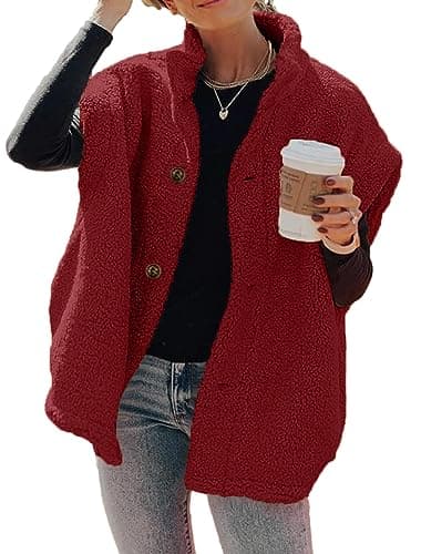 Hongqizo Women's Fuzzy Fleece Vest