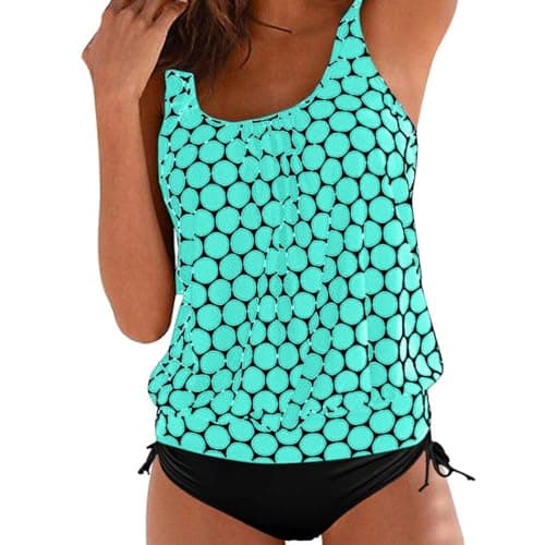 YNCSZEC Women's Tummy Control Tankini Bathing Suit Full Coverage