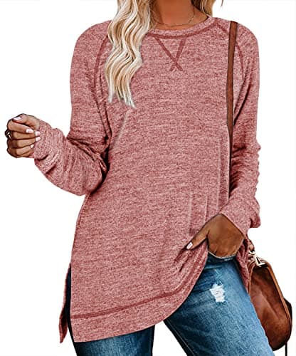 Aokosor Women's Long Sleeve Tunic Tops for Leggings