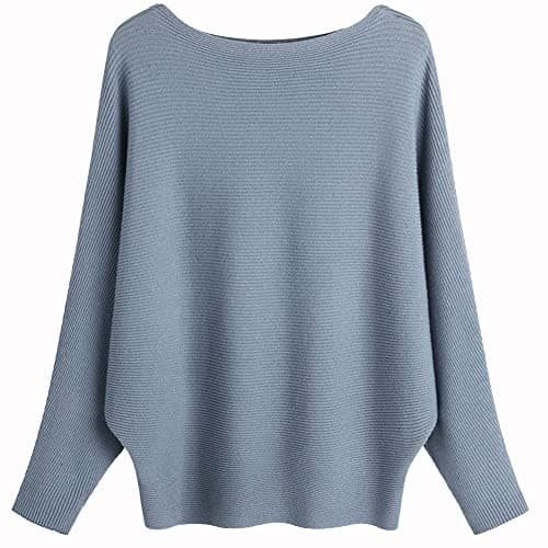 Women's Boat Neck Oversized Sweaters