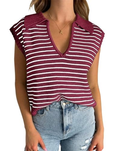 Yousify 2025 Women's V-Neck Summer SweaterVEST S-2XL