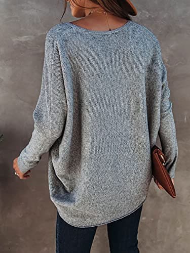Caracilia Women's Oversized Fall Batwing Knit Sweater