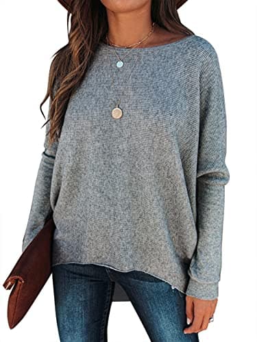 Caracilia Women's Oversized Fall Batwing Knit Sweater