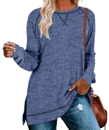 Aokosor Women's Long Sleeve Tunic Tops for Leggings