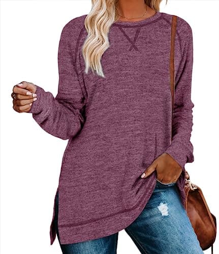 Aokosor Women's Long Sleeve Tunic Tops for Leggings