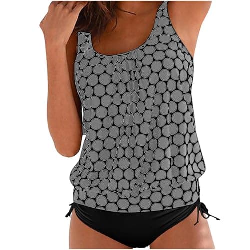 YNCSZEC Women's Tummy Control Tankini Bathing Suit Full Coverage