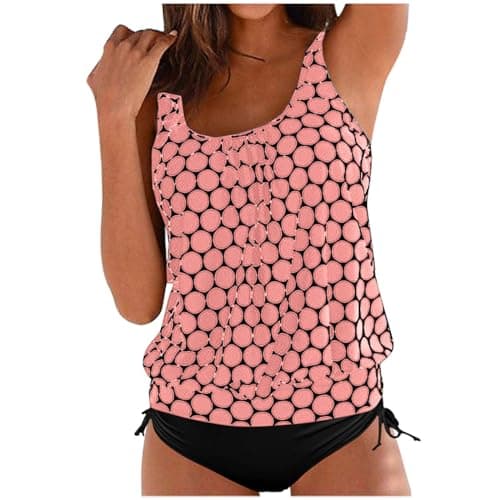 YNCSZEC Women's Tummy Control Tankini Bathing Suit Full Coverage
