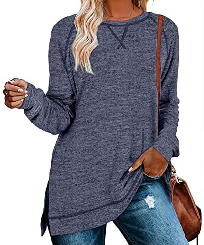 Aokosor Women's Long Sleeve Tunic Tops for Leggings