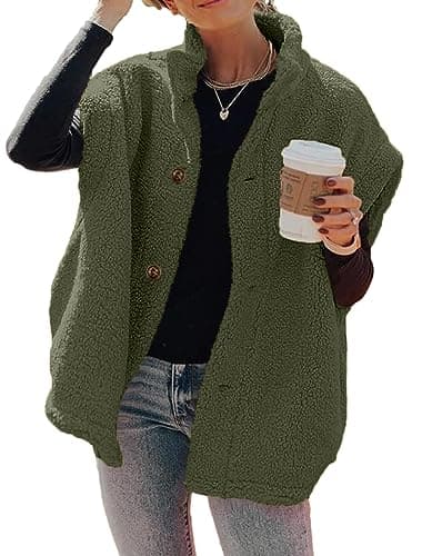 Hongqizo Women's Fuzzy Fleece Vest