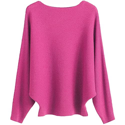 Women's Boat Neck Oversized Sweaters