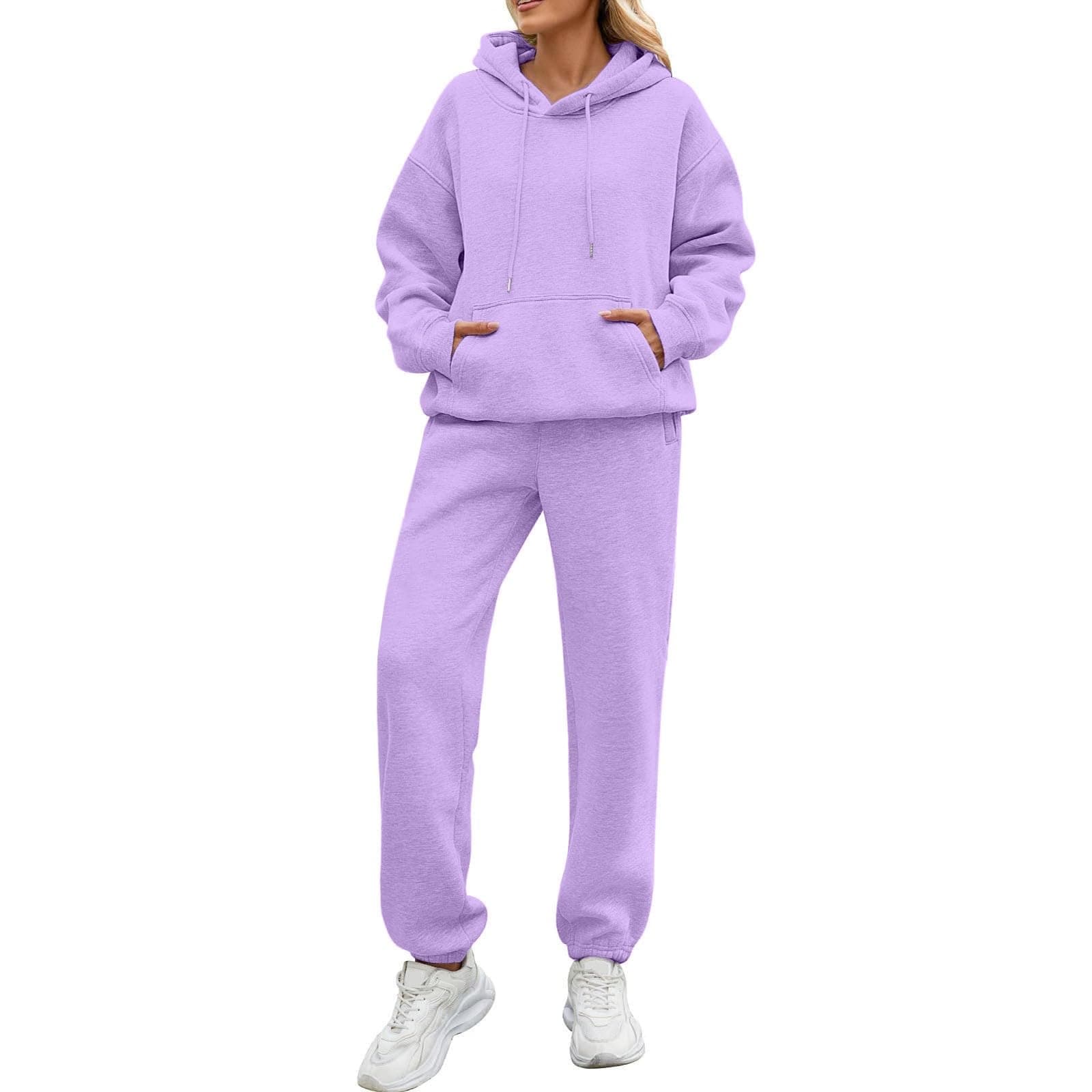 Oversized Long Sleeve Sweatsuit Sets for Women