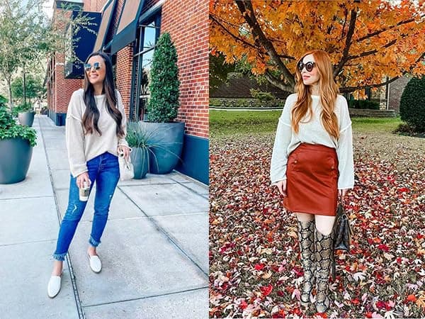 SALENT Women's Casual Oversized Chunky Knit Sweater Outfit Tops