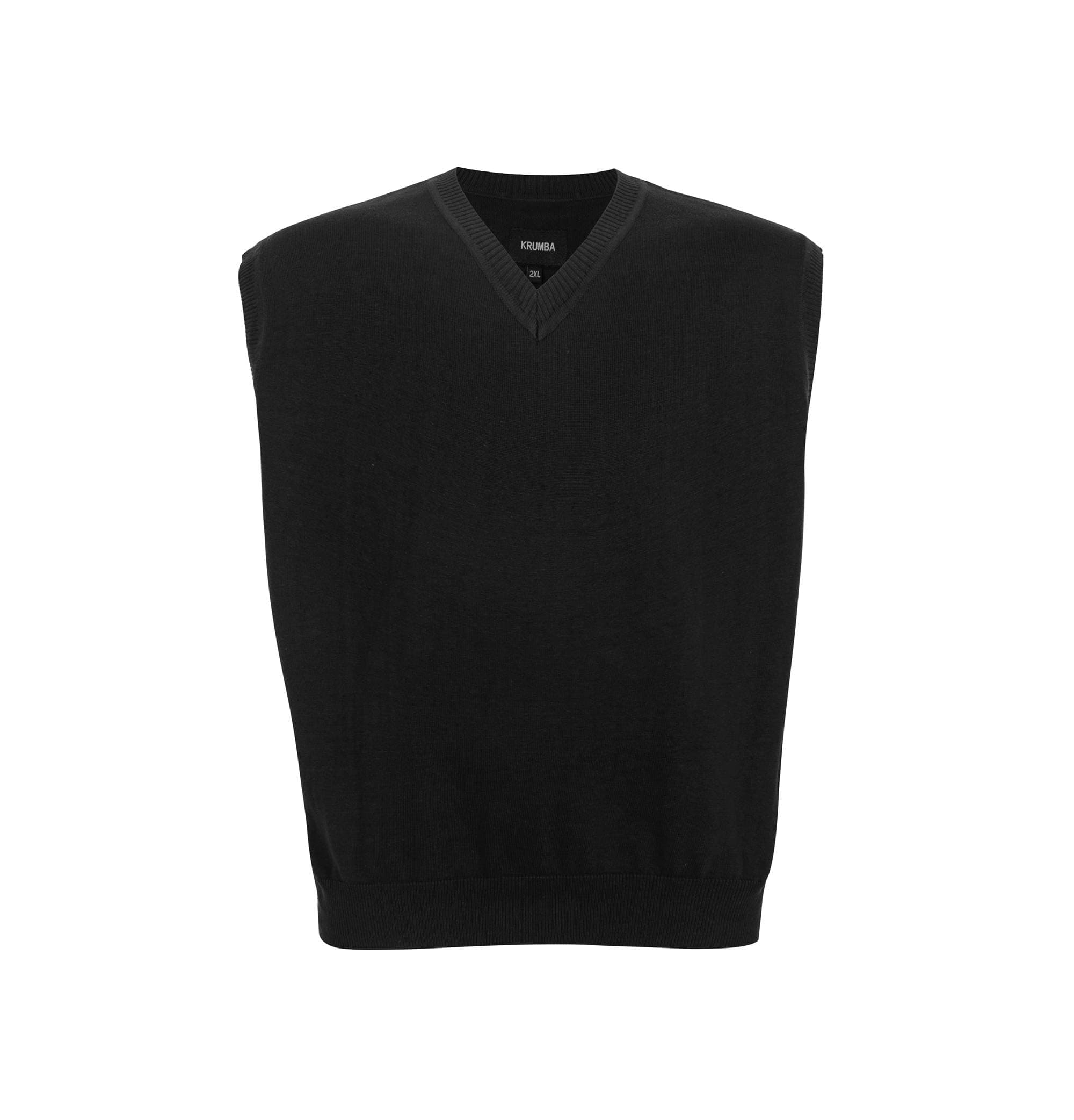 Krumba Men's Plus Size Oversized Sweater Vest V-Neck