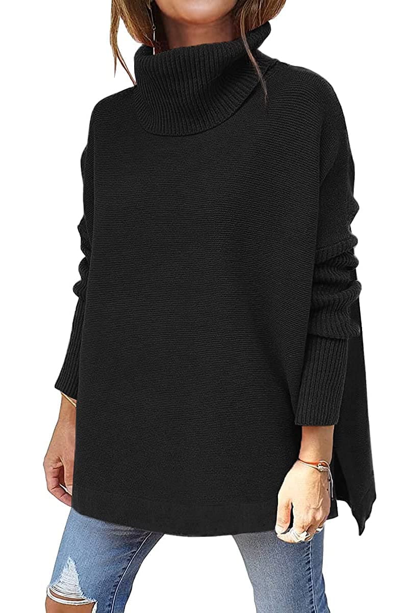 Women's Oversized Turtleneck Sweater