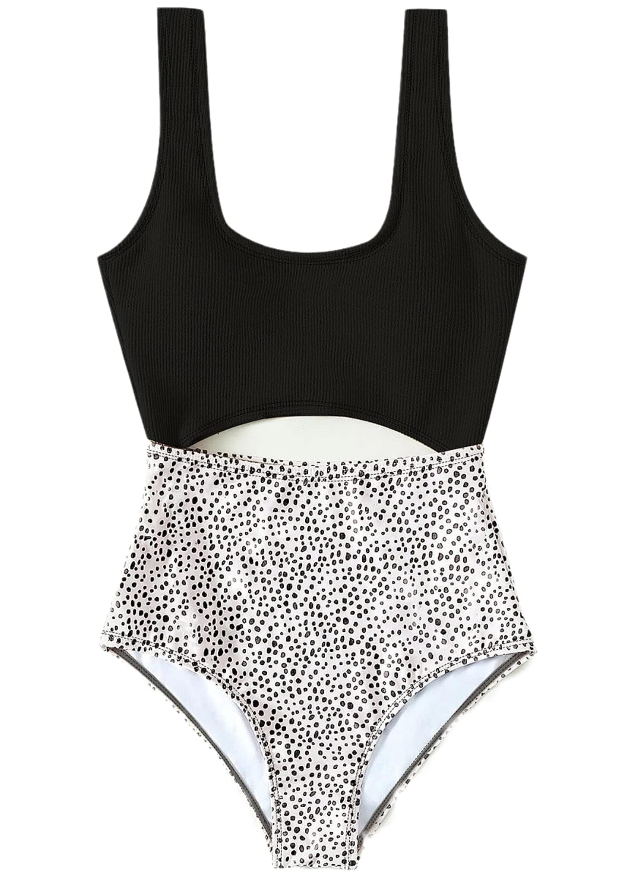 Floerns Women's High Waisted Cut Out Monokini One Piece Swimsuit