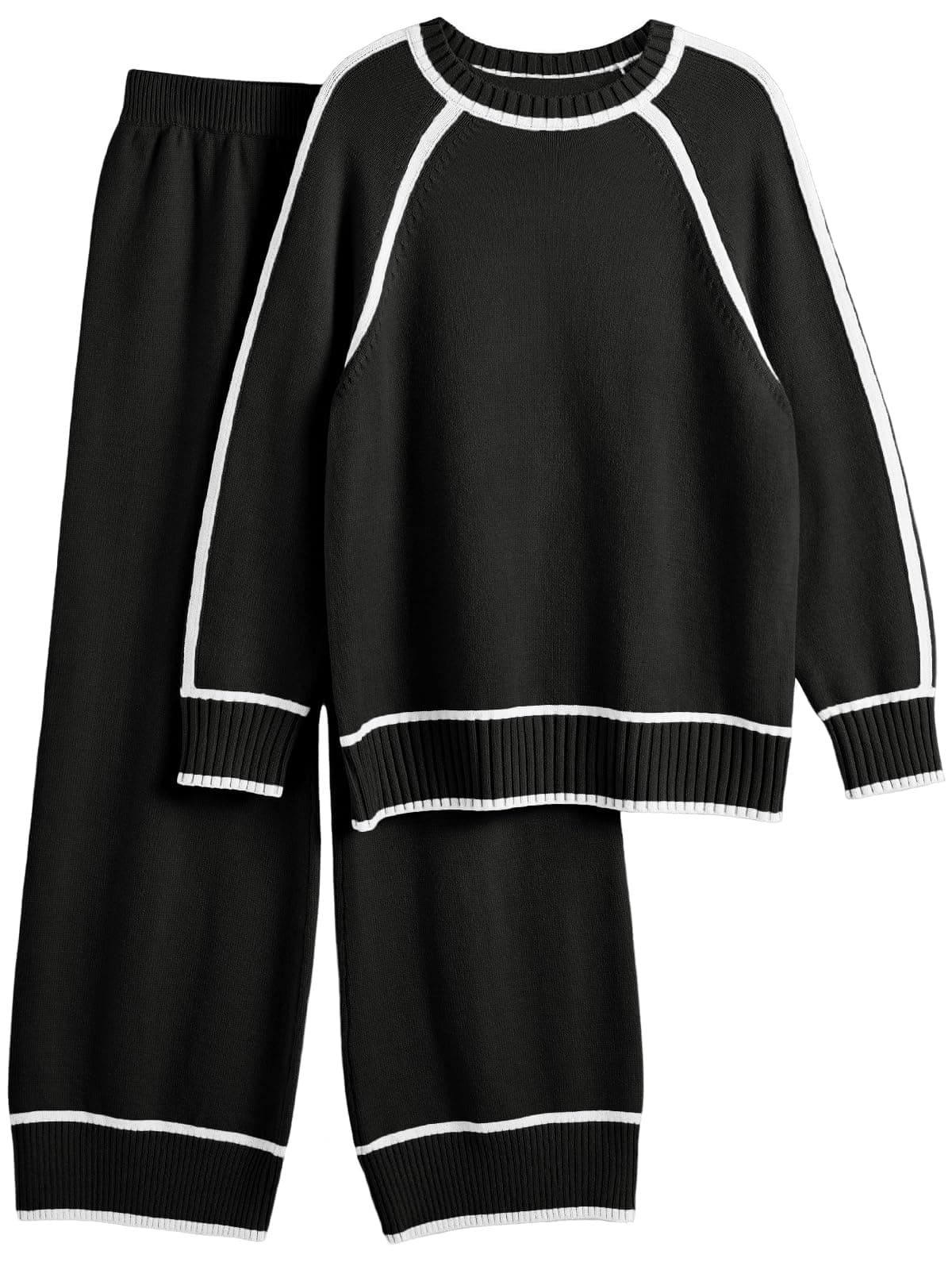 LILLUSORY Women's Matching Knit Lounge Sweater Set