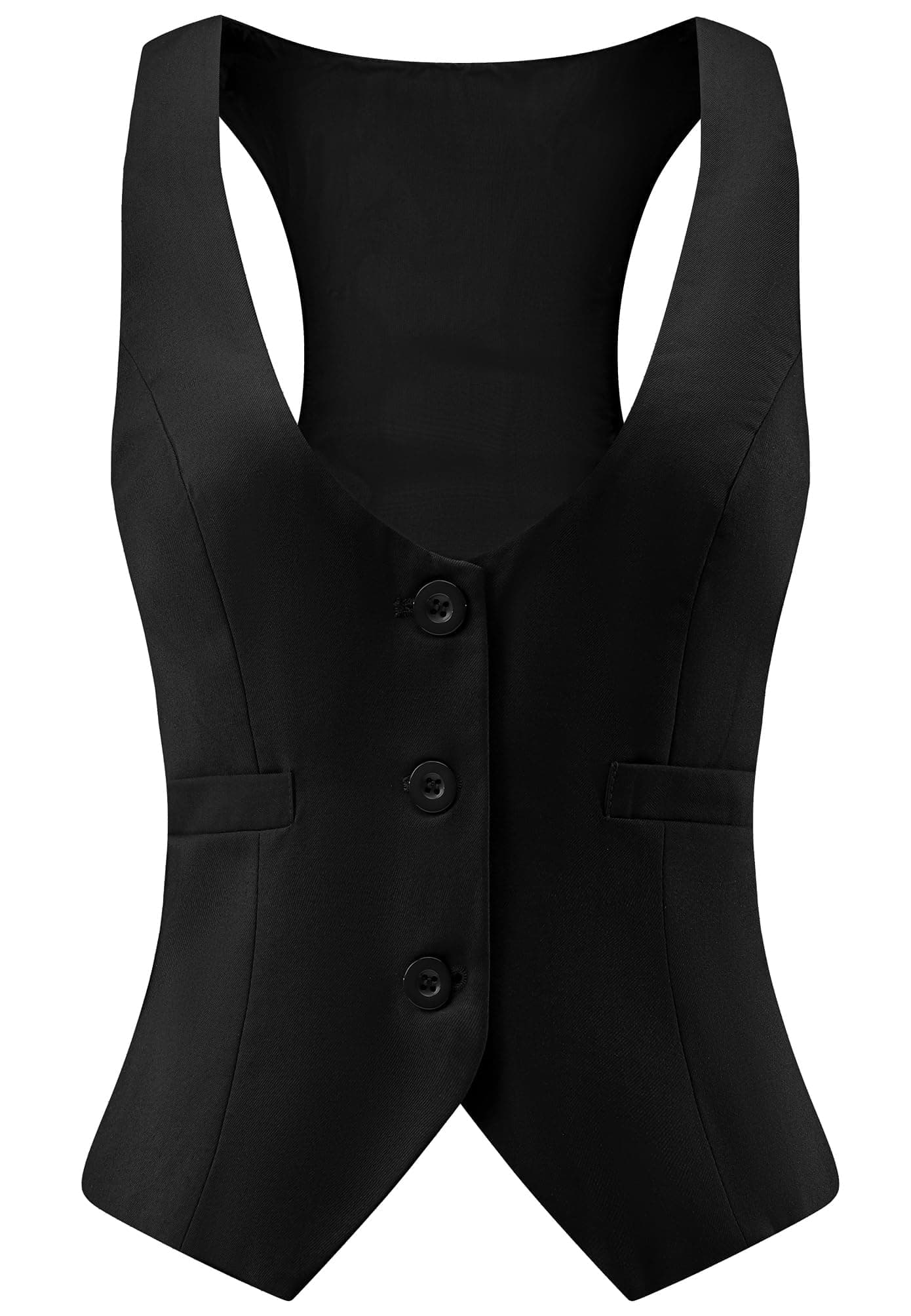 V VOCNI Women's Vintage Steampunk Racerback Waistcoat Vest
