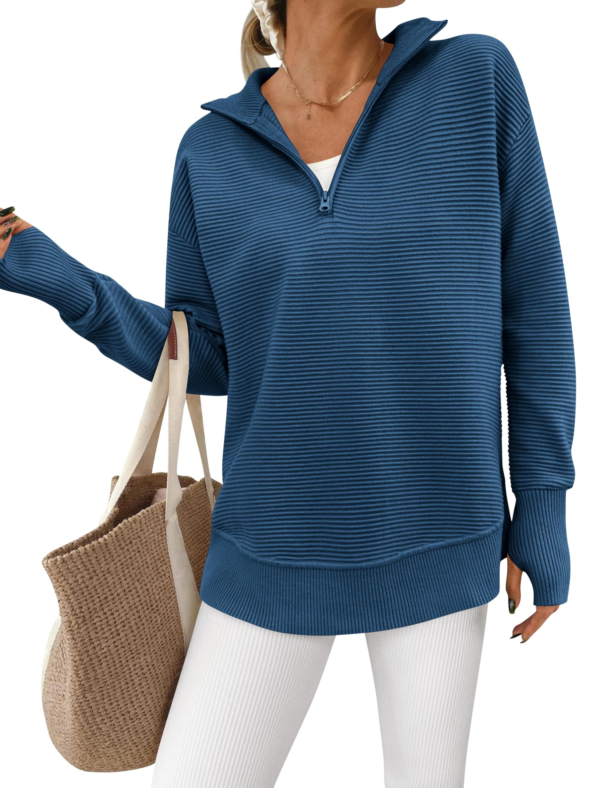 PPRETTYGARDEN Women's Long Sleeve V-Neck Knit Sweater