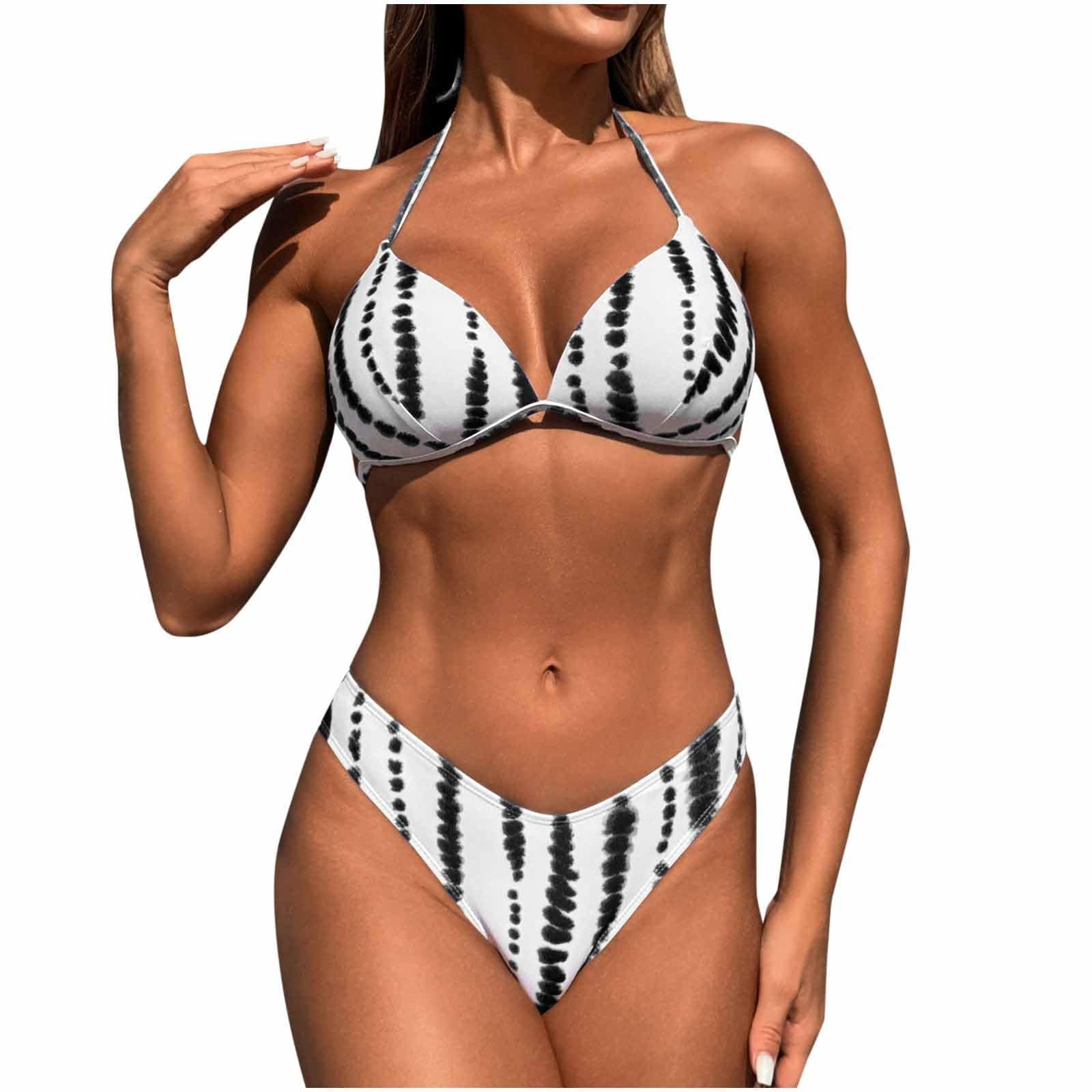 Cethrio Cheeky High-Waisted Bikini Set for Women