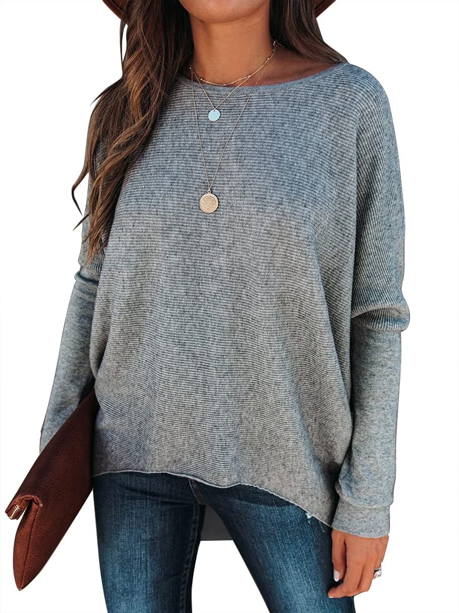 Caracilia Women's Oversized Fall Batwing Knit Sweater